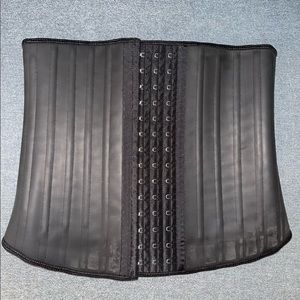 SHAPERX Latex Waist Trainer Waist Cincher Corset Hourglass Body Shaper Girdle